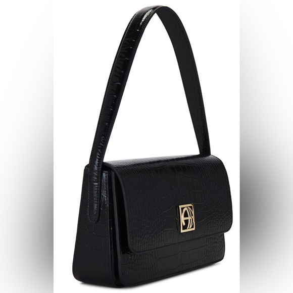 ANINE BING Elly Black Croc Bag NWT - Picture 4 of 6